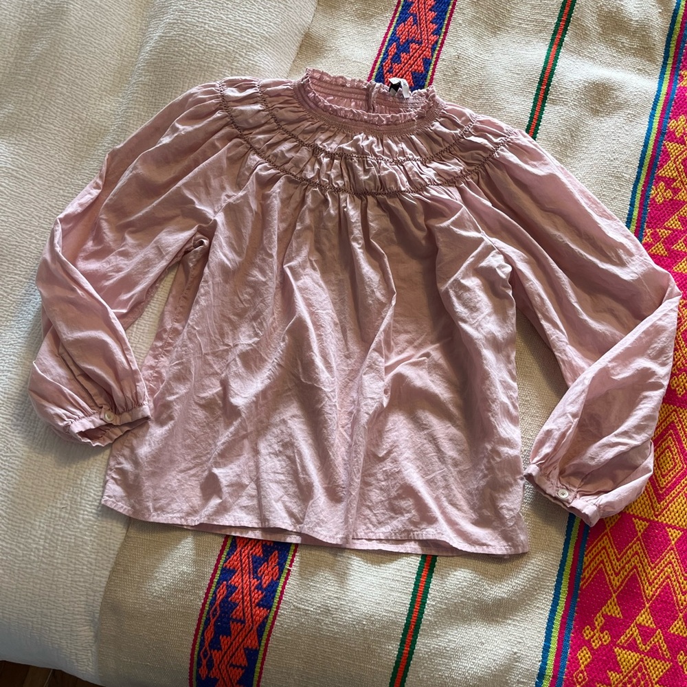Madewell smocked blouse